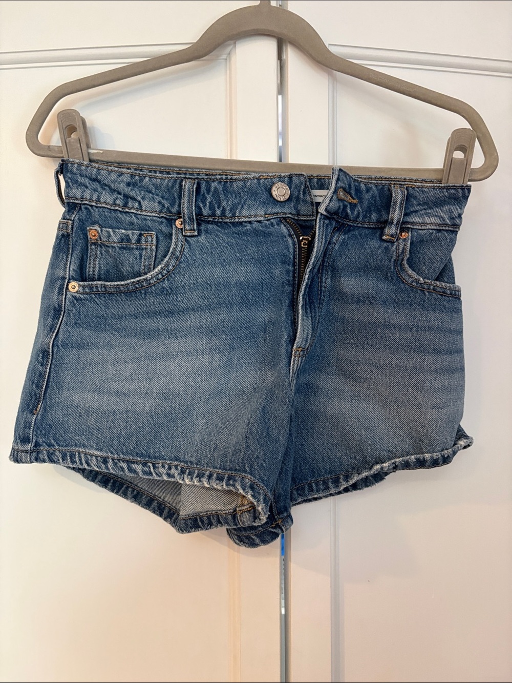 Garage Relaxed A-Line Denim Jean Shorts